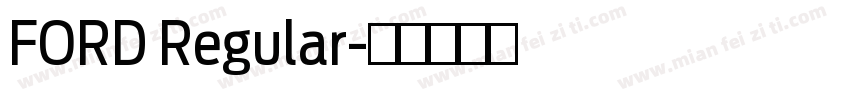 FORD Regular字体转换